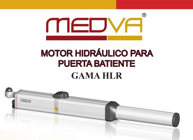 Empleador Inhalar pureza HLR motor hidráulico MEDVA para puerta batiente, diseño, potencia y  fiabilidad