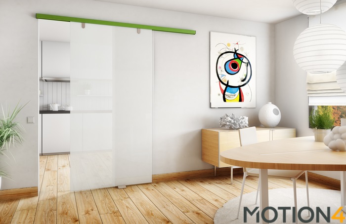Nuevo automatismo EvoDrive de Motion4 para puertas correderas de interior  de uso doméstico, residencial y comercial